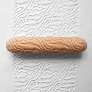 Clay Texture Roller, Pottery Hand Roller, Pastry texture Roller - Zebra