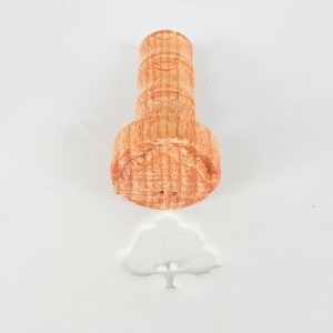 Clay Stamps, Polymer clay stamps, Soap embosser,  Tree