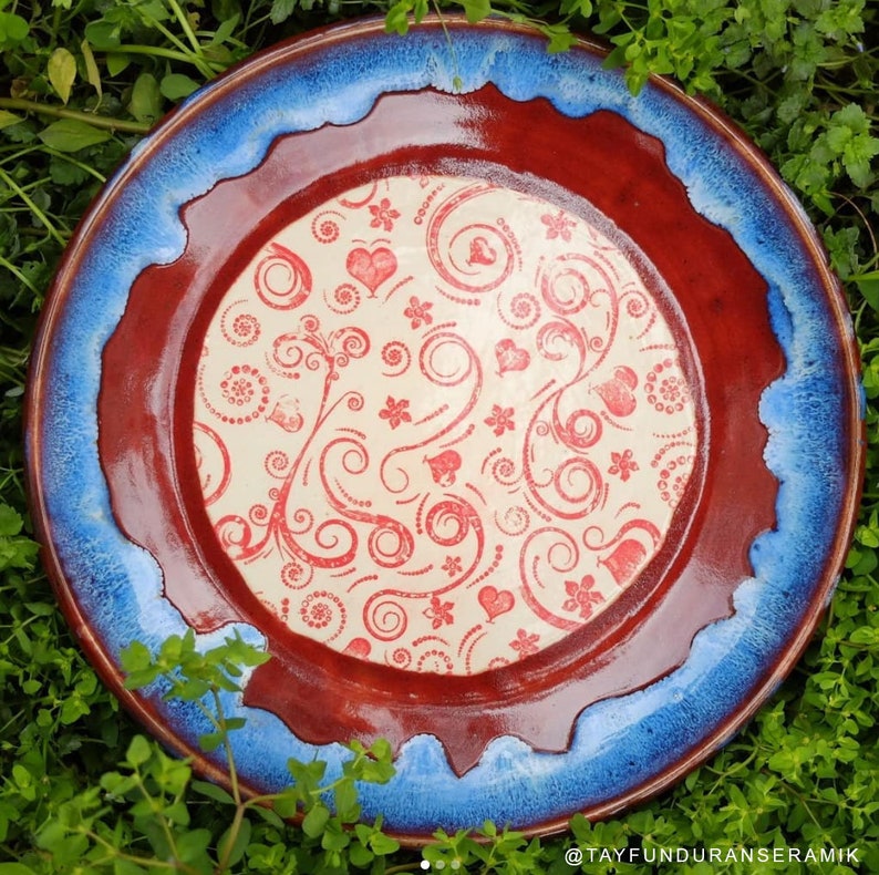 Ceramic Decal Underglaze Transfer Hearts Swril Etsy