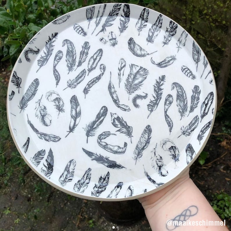Ceramic Decal Underglaze Transfer Feather Etsy Canada