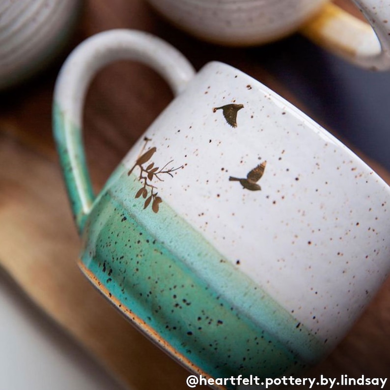 Ceramic Decal Overglaze Birds Silhouette Etsy