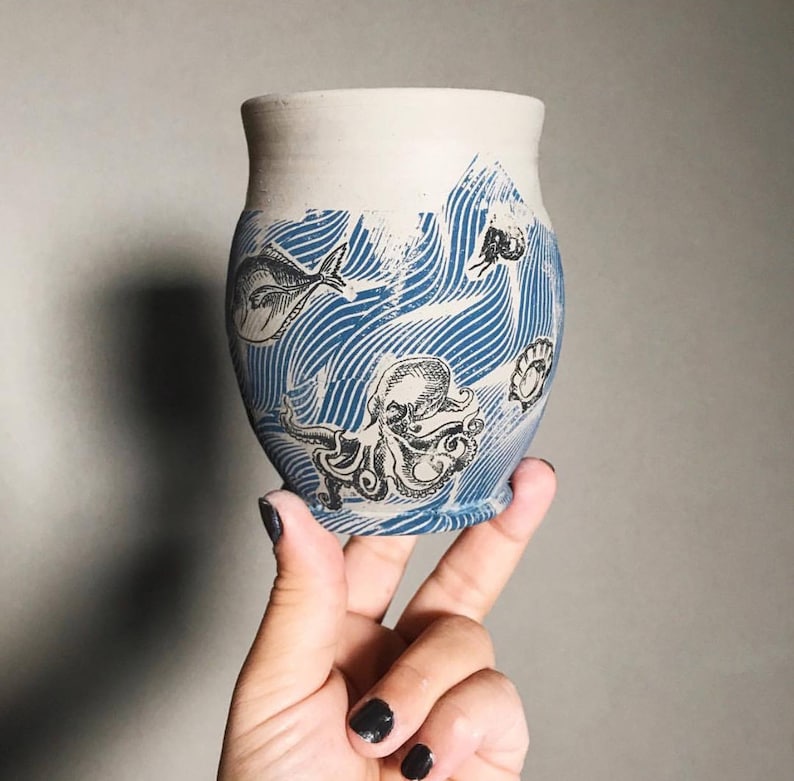 Ceramic Decal Underglaze Transfer Ocean Wave Etsy