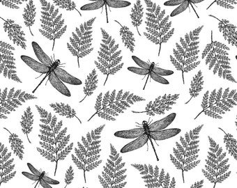 Ceramic Decal, Underglaze Transfer - Insects Dragonfly