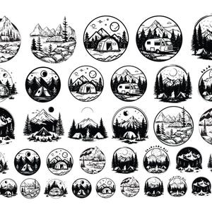 Ceramic Decals, Underglaze Transfer - Nature Badge