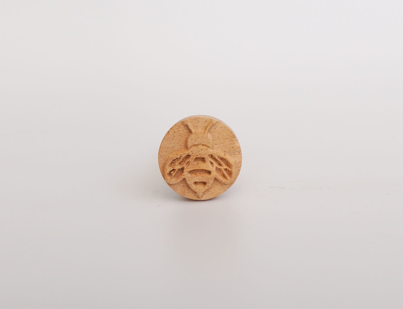 Clay Stamps, Polymer clay stamps, Soap embosser, Bee image 2