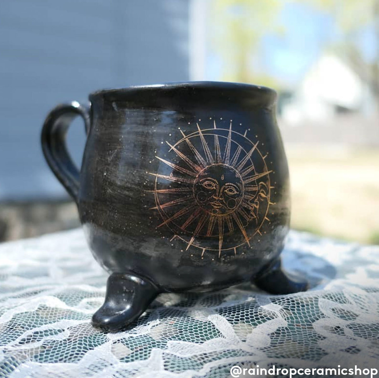 Ceramic Decal Overglaze Gold Sun and Moon Etsy