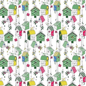 Ceramic Decals, Underglaze Transfer - Bird House