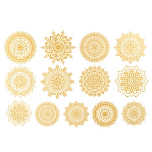 Ceramic Decal - Overglaze Mandala Gold