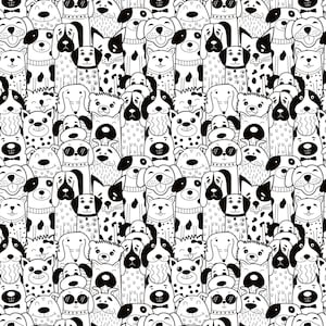 Ceramic Decal - Groovy Dogs