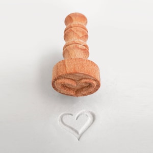 Clay Stamps, Polymer clay stamps, Soap embosser,  Heart