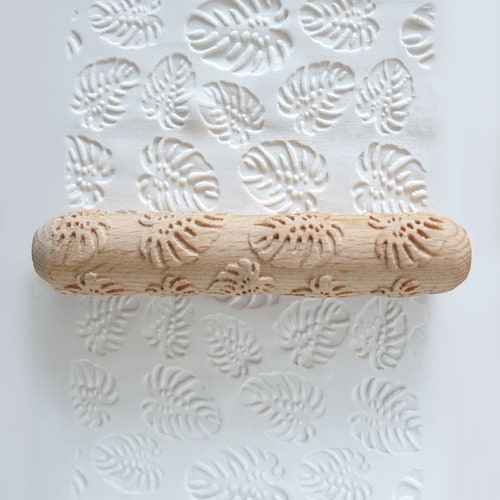 Clay Texture Roller Pottery Hand Roller Palm Leaf Etsy