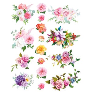 Ceramic Decal - Overglaze Flower