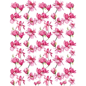 Keramik Aufkleber - Überglasur Magnolie