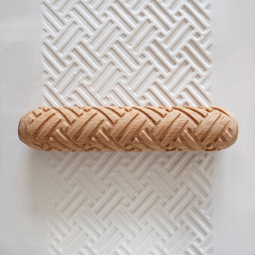 Clay Texture Roller Pottery Hand Roller Pastry Texture Etsy
