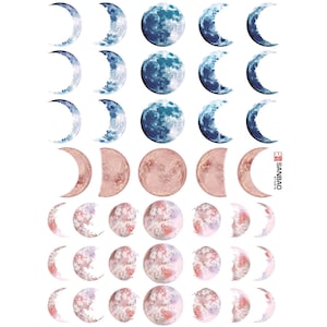 Ceramic Decal - Overglaze Phase Moon