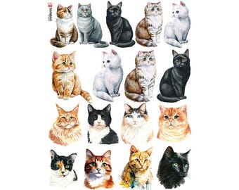 Ceramic Decal - Overglaze Cat