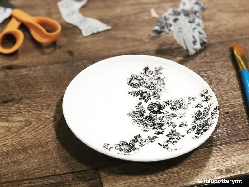 Ceramic Decal Underglaze Transfer Flower 09 Etsy Canada