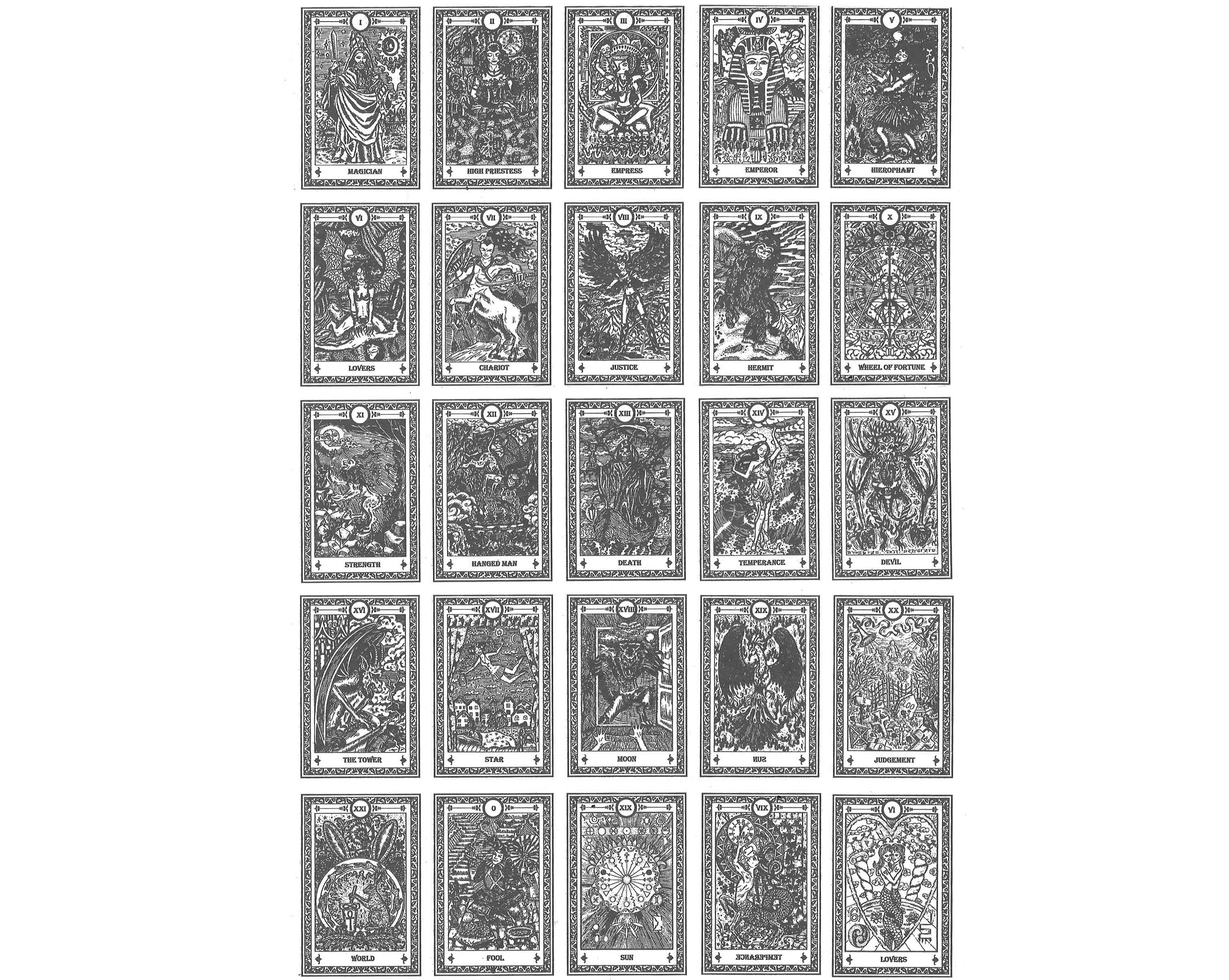 Ceramic Decal Underglaze Transfer Underglaze Decal Tarot Etsy