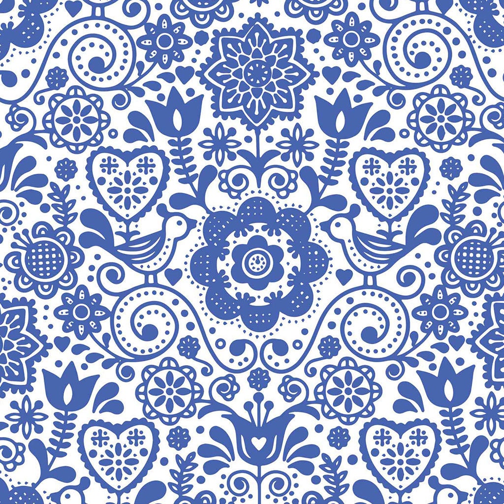 Papier Transfert Céramique Sous Glaçure - Motif Bois Et Oiseaux - 4 Feuilles 37x52 Cm