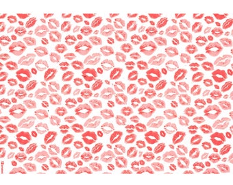 Ceramic Underglaze Transfer, Underglaze Decals - Lip Prints