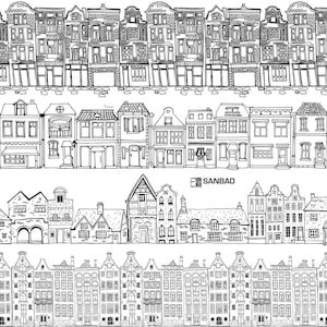 Ceramic Decal, Underglaze Transfer - Dutch house