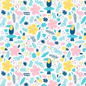 Ceramic Underglaze Decal, Underglaze transfers, Ceramic decal - Tropical Jungle