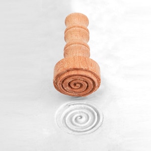 Clay Stamps, Polymer clay stamps, Soap embosser,  Swril