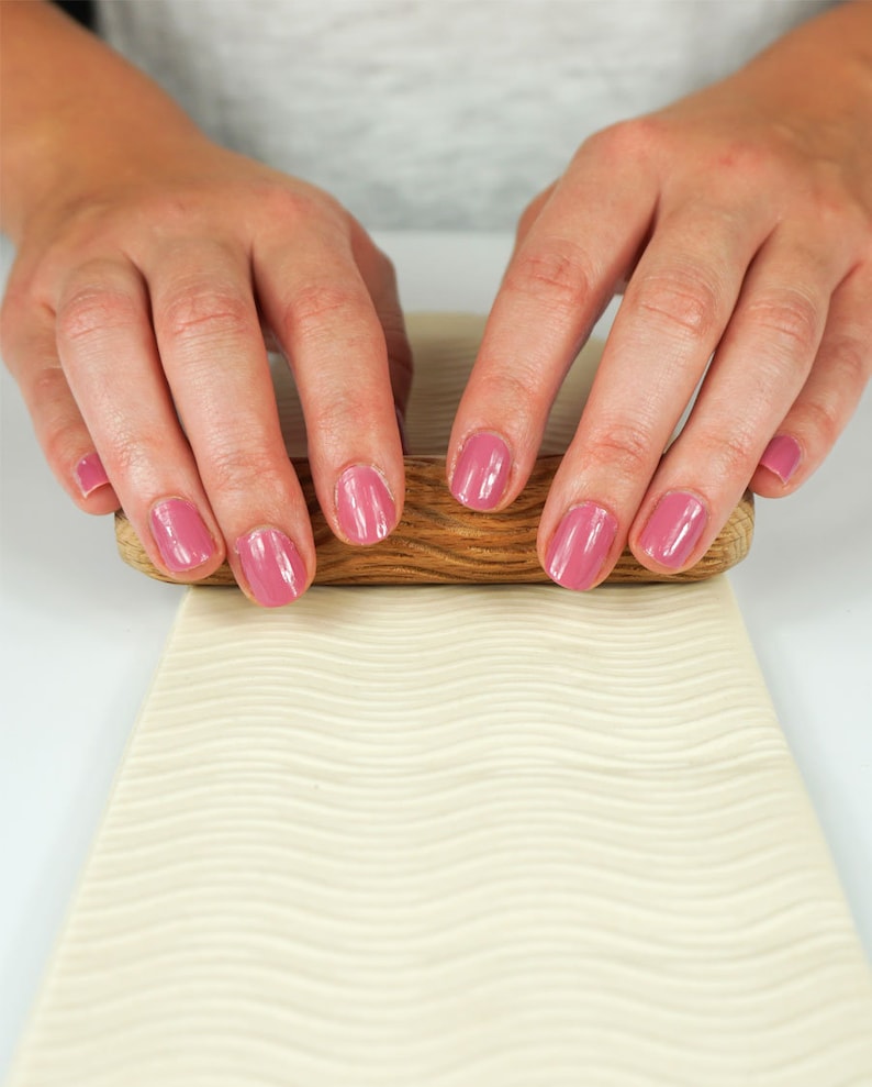 Ceramic Texture Rollers For Pottery - Wood Grain Pattern Clay Tools For Hand Building