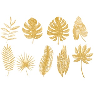 Ceramic Decal - Overglaze Leaf 01 Gold
