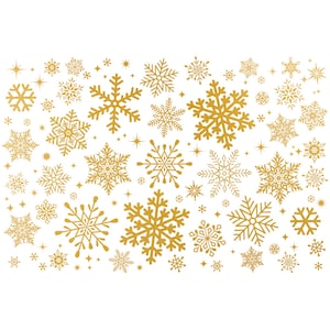 Ceramic Decal - Overglaze Gold Snow Flake
