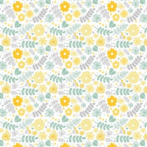 Ceramic Underglaze Decal, Underglaze Transfers, Ceramic decal - Yellow Flower and leaf