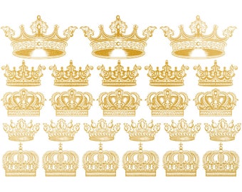 Ceramic Decal - Overglaze Gold Crown