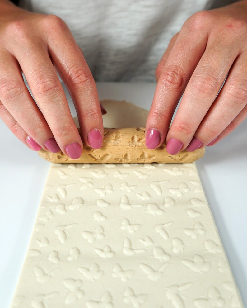 Clay Texture Roller Pottery Hand Roller Pastry Texture Etsy