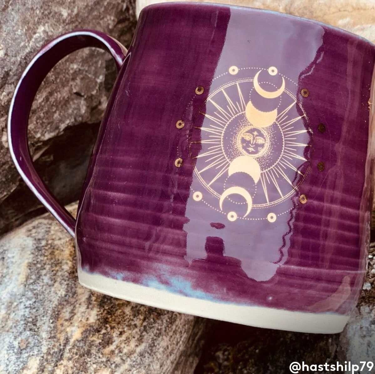 Ceramic Decal Overglaze Gold Sun and Moon Etsy Canada