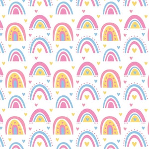 Ceramic Underglaze Decal, Underglaze Transfers, Ceramic decal - Rainbow