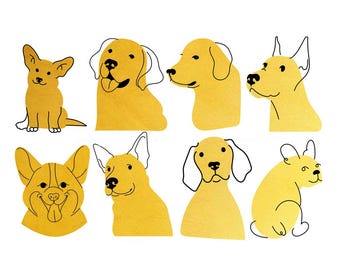 Ceramic Decal - Gold Overglaze Decal, Gold Dog