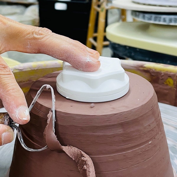 Attrezzo per filatura di rifilatura da lancio in ceramica di argilla, stabilizzatore di rifilatura