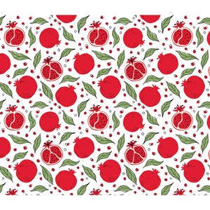 Ceramic Underglaze Decal, Underglaze transfers, Ceramic decal - Pomegranate