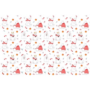 Ceramic Underglaze Transfer, Underglaze Decals - Polar Bear