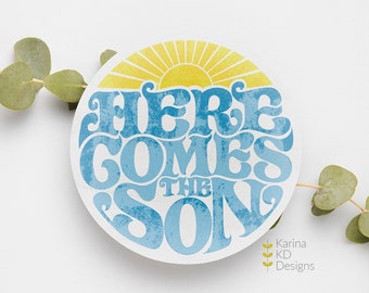 It's the Big One! Vintage Wave 2" Circles | Cupcake Toppers