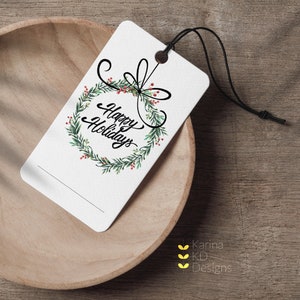 Happy Holidays Tags