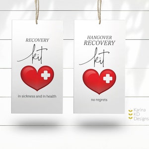 Recovery Kit Tags - Heart