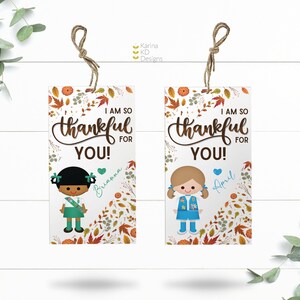 Herbst Girl Scout Thank You Tags