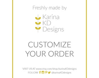 Customize Your Order - Purchase this Listing WITH your invitation/Item