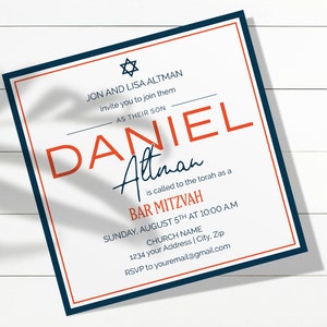 Bar / Bat Mitzvah 5x5_Invitation