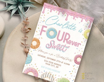 FOURever Sweet (Donut) Invitation