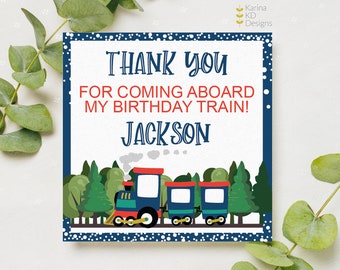 Train Thank You tags