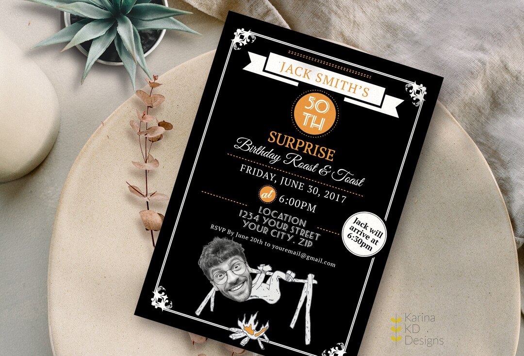 Roast &amp; Toast 5x7 Invitation - Etsy