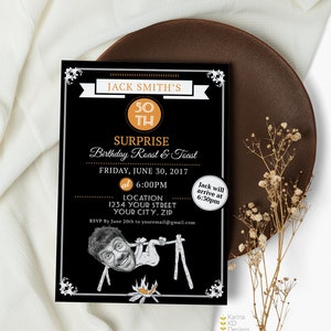 Roast &amp; Toast 5x7 Invitation - Etsy