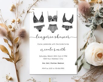 Lingerie Shower Invitation